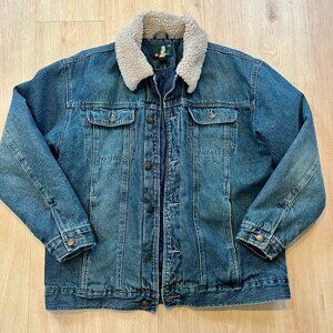 Share Whispering Smith Insulated Quilted Liner Denim Jacket Mens Size Large